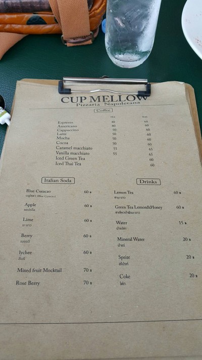 ป้ายราคาหรือสมุดเมนู