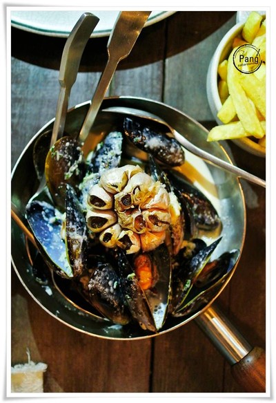 Mussel creamy garlic