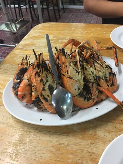 กุ้งใหญ่เผา