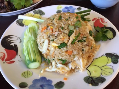 ข้าวผัดปูจานเล็ก 80 บาท