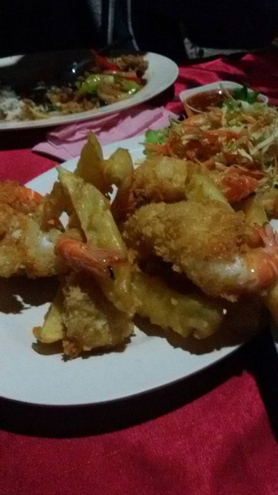 กุ้งชุบแป้งทอด
