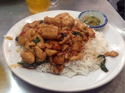 เมนูของร้าน เสียวหลัง ปากคลองตลาด