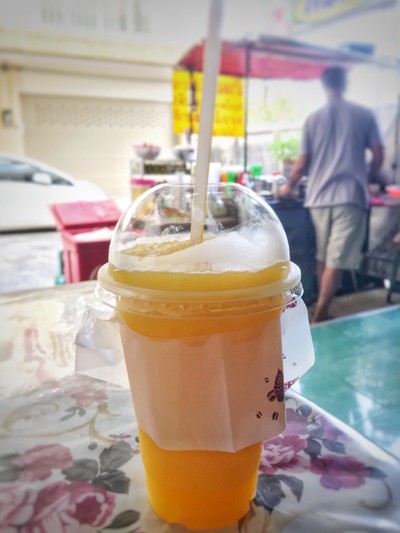 น้ำส้ม+มะนาวปั่น