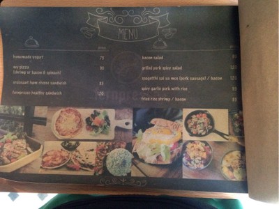 ป้ายราคาหรือสมุดเมนู