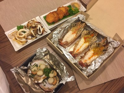 เมนูของร้าน CaptainShrimp กุ้งเผา Delivery