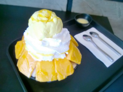 เมนูของร้าน Snowcap ตัวเมืองหาดใหญ่