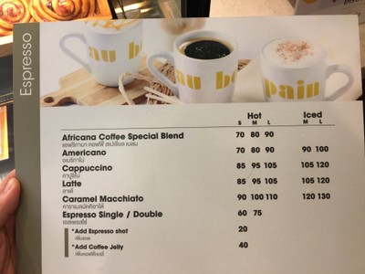 ป้ายราคาหรือสมุดเมนู