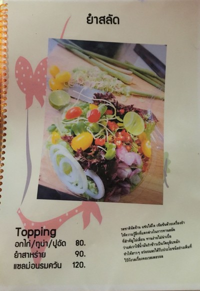 ป้ายราคาหรือสมุดเมนู