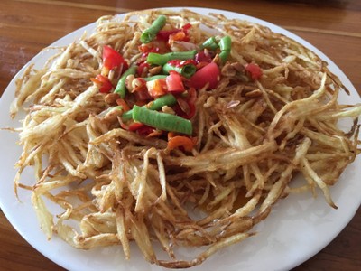 ส้มตำทอด