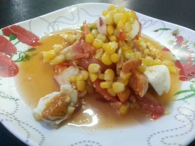 ส้มตำข้าวโพดไข่เค็ม
