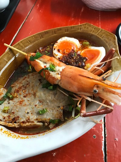 ต้มยำกุ้ง+หมูทุบ