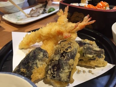 เทมปุระกุ้ง+มะเขือม่วง