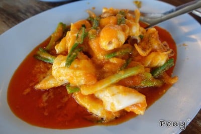 ปลาหมึกผัดไข่เค็ม