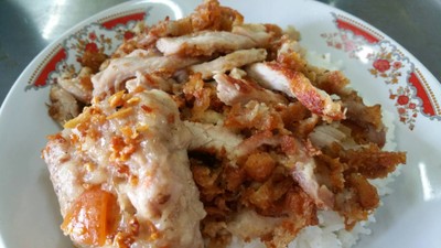 ข้าวหมูทอด+ปูจ๋า