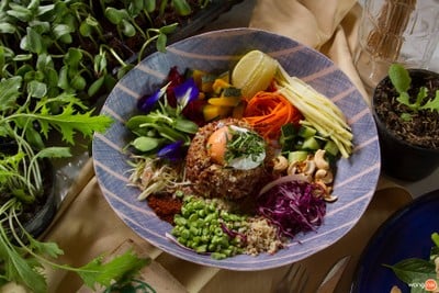 เมนูของร้าน สวนผัก โอ้กะจู๋ สันทราย