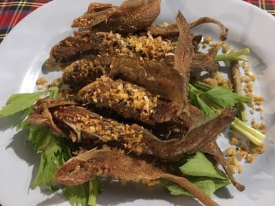 Fried Sheatfishes With Garlic