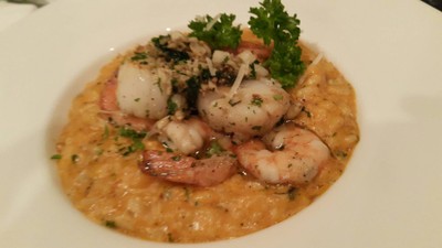 รีซอตโต้หอยเชลล์ย่าง