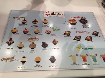 ป้ายราคาหรือสมุดเมนู