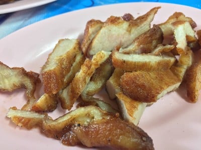 คอหมูทอด