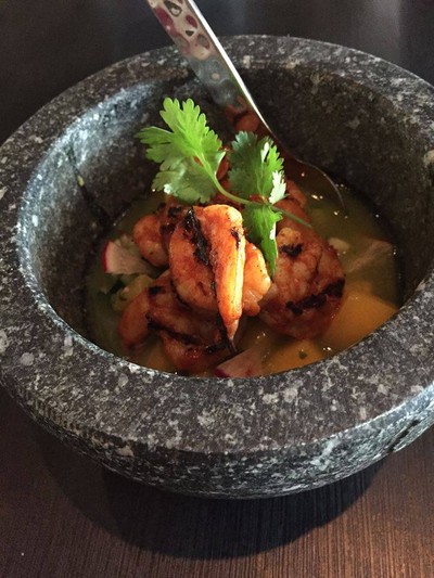 grilled shrimp aguachile