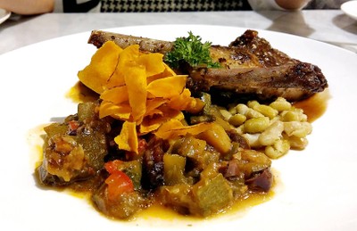 Roasted Lamp Chops Marinated In Provencal Herbs