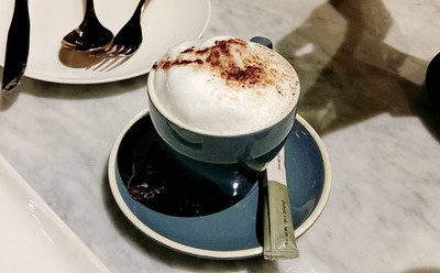 Hot cappuccino