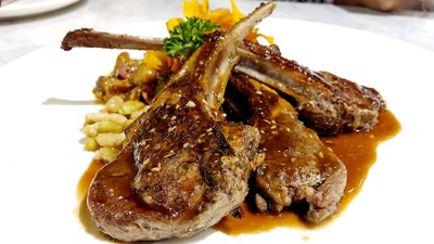 Roasted Lamp Chops Marinated In Provencal Herbs
