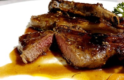 Roasted Lamp Chops Marinated In Provencal Herbs
