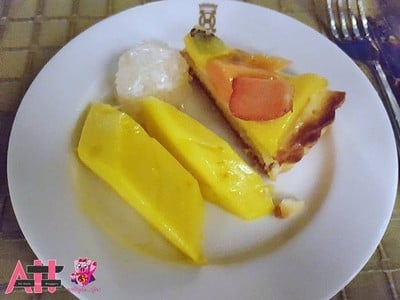 ข้าวเหนียวมะม่วง+ชีสทาร์ต