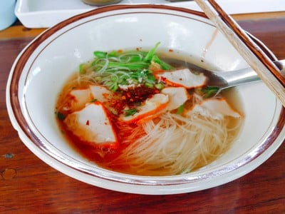 เมนูของร้าน เรือนก๋วยเตี๋ยวไทย