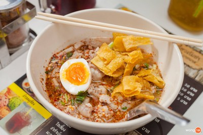 เมนูของร้าน ก๋วยเตี๋ยวต้มยำสยาม @เทพกษัตรีย์