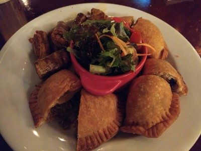 Sausage and empanadas