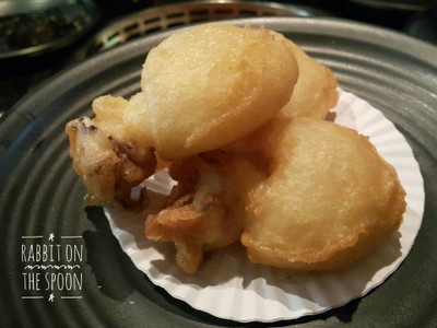 ปลาหมึกชุบแป้งทอด