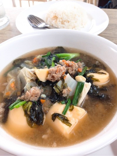 ต้มจืดเต้าหู้หมูสับ