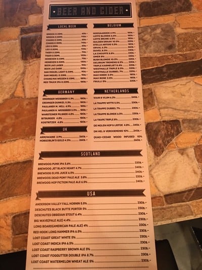 ป้ายราคาหรือสมุดเมนู