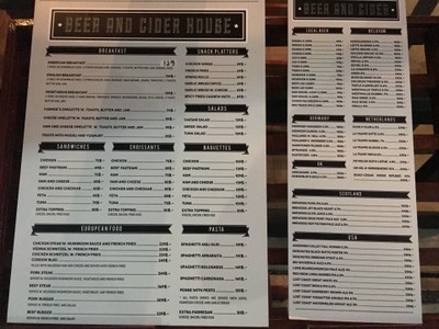 ป้ายราคาหรือสมุดเมนู