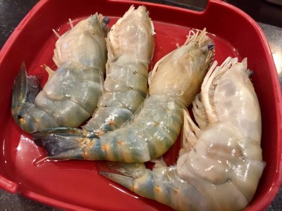 กุ้งแม่น้ำใหญ่เผา