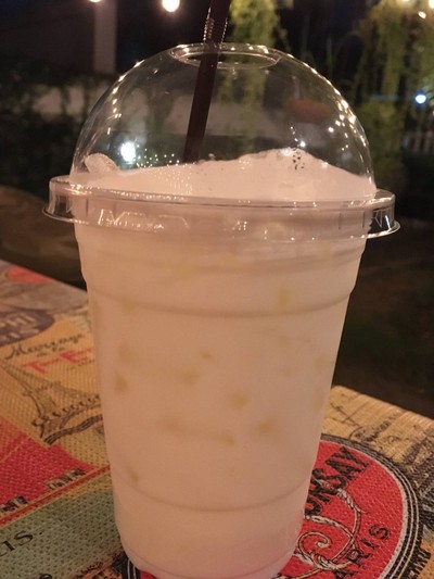 นมสดวานิลลาเย็น