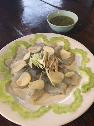 กุ้งแช่น้ำปลา