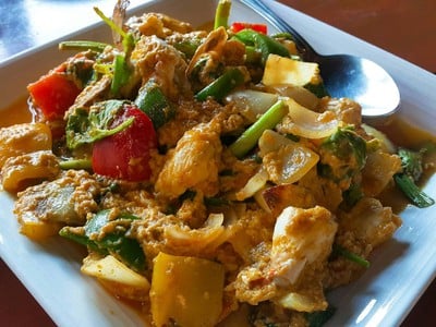 เมนูของร้าน ปูกรรเชียง