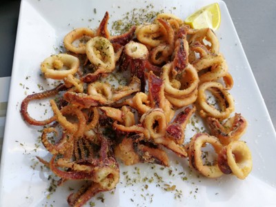 Fried squid ..