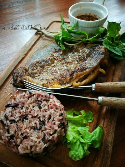 Sirloin with Sticky Rice