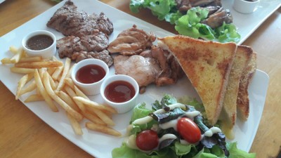 ชุดคอมโบสเต็ก ได้ 3 ชิ้น