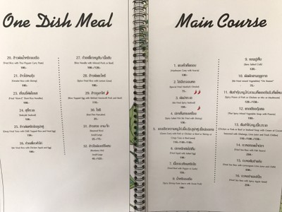 ป้ายราคาหรือสมุดเมนู