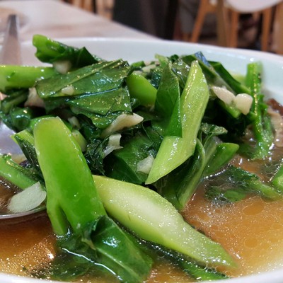 คะน้าผัดน้ำมันหอย