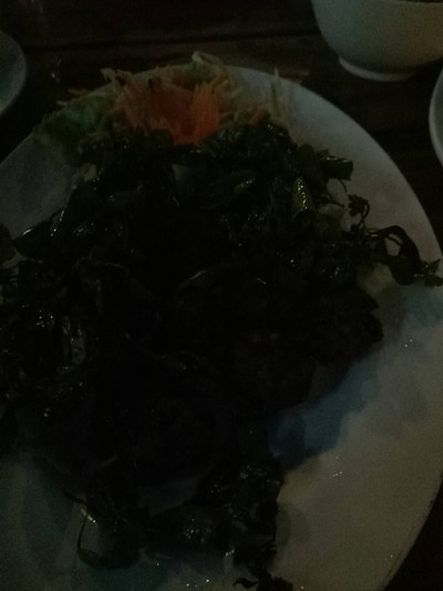 ลาบหมูทอด