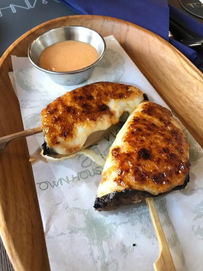 เห็ด portabello ย่างชีสกิมจิ