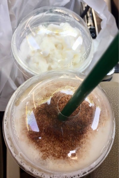 คาปูปั่น กับ นมสดปั่น