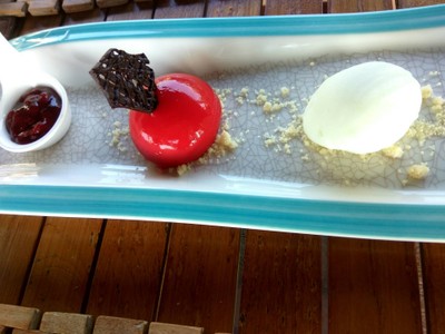 Cheesecake W Lime Sorbet