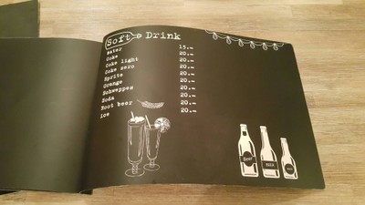 ป้ายราคาหรือสมุดเมนู